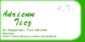 adrienn ticz business card